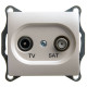 Розетка TV-SAT оконечная 1DB Schneider Electric Glossa GSL000697 Перламутр - GSL000697