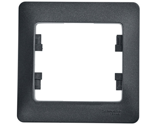 Рамка на 1 пост Schneider Electric Glossa GSL000701 Антрацит - GSL000701