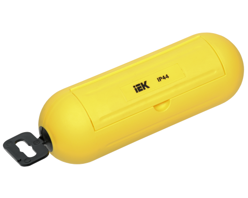 Бокс для защиты кабельного соединения IP44 желтый IEK