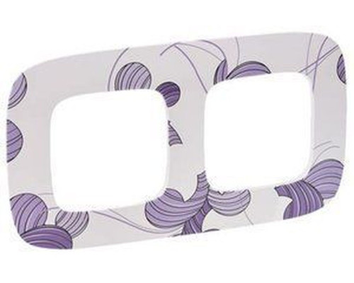 Valena Allure - Рамка 2 поста верт/гориз, флора | арт.754362