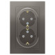 Розетка двойная с заземлением со шторками с рамкой Schneider Electric AtlasDesign ATN000926 Сталь -