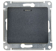 Выключатель 1-клавишный с подсветкой Schneider Electric Glossa GSL000713 Антрацит - GSL000713