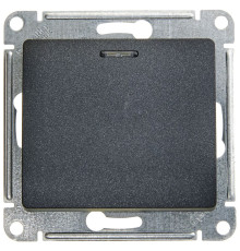 Выключатель 1-клавишный с подсветкой Schneider Electric Glossa GSL000713 Антрацит - GSL000713