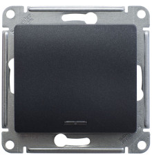 Переключатель 1-клавишный, с подсветкой Schneider Electric Glossa GSL000763 Антрацит - GSL000763