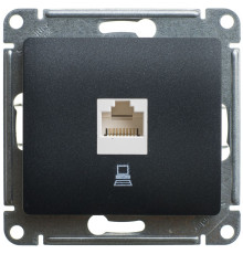 Розетка компьютерная  RJ45 кат,5e Schneider Electric Glossa GSL000781K Антрацит - GSL000781K