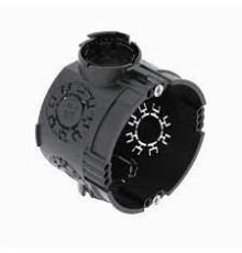 OBO-Bettermann - Подрозетник UG 46-GS одиночный, 650°С, Ø64мм, h=46мм, для спл. стен, с винтами, черный, полипропилен - Артикул: 2003701 | арт.2003701