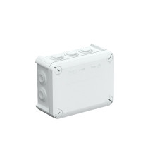 Коробка распред. T 100 без клемм, IP66, 150х116х67мм, 10 вводов М25, серый, полипропилен | арт.2007077