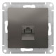 Розетка компьютерная Schneider Electric AtlasDesign ATN000983 Сталь - ATN000983