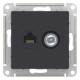 Розетка двойная TV+RJ45 Schneider Electric AtlasDesign ATN001089 Карбон - ATN001089