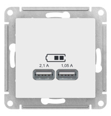 Розетка USB Schneider Electric AtlasDesign ATN000133 Белый - ATN000133