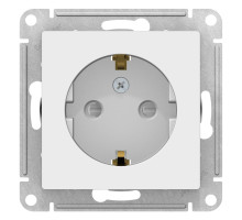 Розетка с заземлением со шторками Schneider Electric AtlasDesign ATN000145 Белый - ATN000145
