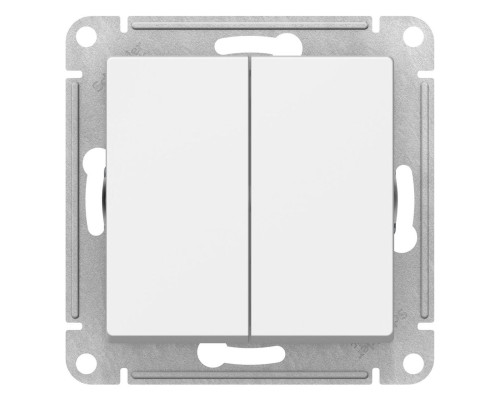 Выключатель 2-клавишный Schneider Electric AtlasDesign ATN000151 Белый - ATN000151
