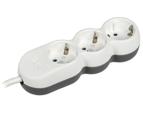Удлинитель У03 3 места 2P+PE/1,5м 3х1,5мм2 16А/250В UNO IEK