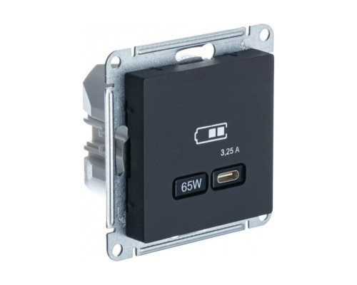 Розетка USB Schneider Electric AtlasDesign ATN001027 Карбон