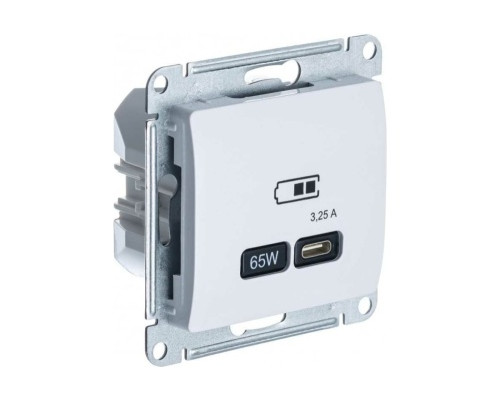 Розетка USB Schneider Electric Glossa GSL000127  Белый - GSL000127