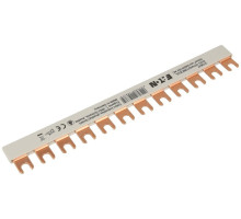 FORK 1П Шинка Eaton на 12 соединений  EVG-1PHAS/12MODUL, 1P, 10мм2, 63А, вилка