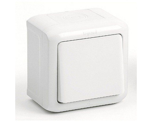 Quteo - Кнопка 6А IP44 (белый)