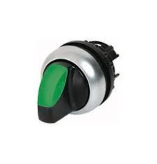 Переключатель I-0-II (60o, фикс.) с зел. рукояткой с подсв. Titan M22-WRLK3-G, IP66