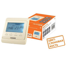 Термостат для теплых полов электронный ТТПЭ-1 16А 250В с датчиком 3м сл.кость TDM