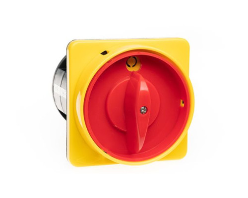 Переключатель BS 100 92 LK, аварийный, 4P, 100A, тип 0-1, 37kW(400VAC по АС-23), на дверь, красная блокируемая в 0 рукоятка, фронт IP40 | арт.EAC602714