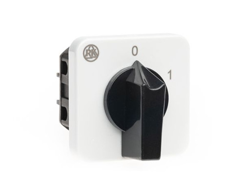 Переключатель BS 16 92 U, 4P, 20A, тип 0-1 (60°), 4NO на 1, 7.5kW(400VAC по АС-23), на дверь, фронт IP40 | арт.EAC602481R
