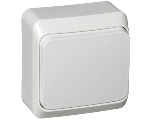 Переключатель 1-клавишный Schneider Electric Этюд BA10-004B Белый - BA10-004B
