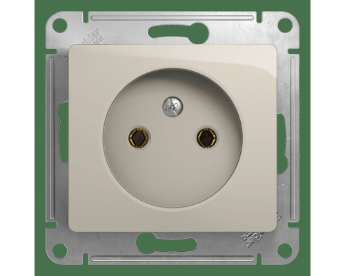 Розетка без заземления без шторок Schneider Electric Glossa GSL000941 Молочный - GSL000941