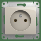 Розетка без заземления без шторок Schneider Electric Glossa GSL000941 Молочный - GSL000941
