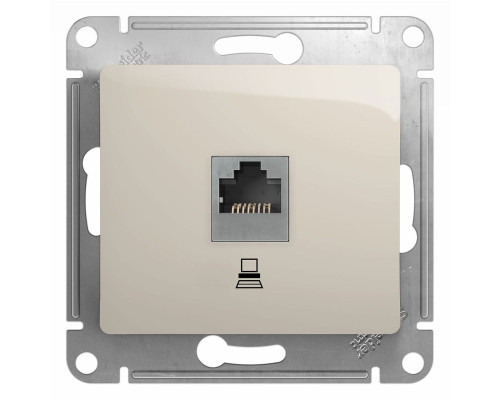 Розетка компьютерная Schneider Electric Glossa GSL000981K Молочный - GSL000981K
