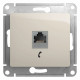 Розетка телефонная Schneider Electric Glossa GSL000981T Молочный - GSL000981T
