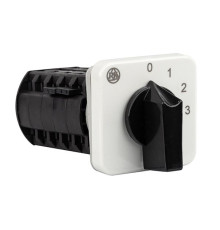 Переключатель BS 16 124 U, 2P, 20A, тип 0-1-2-3, 2NO на 1_3, на дверь, фронт IP40 | арт.EAC602872R