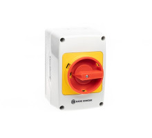 Переключатель PNGBS 40 92 LK, аварийный, 4P, 40A, тип 0-1, 18.5kW(400VAC по АС-23), красная блокируемая в 0 рукоятка, в корпусе IP65 | арт.EAC602863