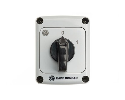Переключатель PNBS 16 92, 4P, 20A, тип 0-1, 7.5kW(400VAC по АС-23), черная рукоятка, в корпусе IP65 | арт.EAC602853