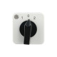 Переключатель BS 16 202 U, 2P, 20A, тип 1→0←2, 2NO на 1_2, на дверь, фронт IP40 | арт.EAC609574R