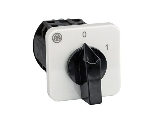 Переключатель BS 16 100 U, 6P, 20A, тип 0-1 (60°), 6NO на 1, 7.5kW(400VAC по АС-23), на дверь, фронт IP40 | арт.EAC602505R