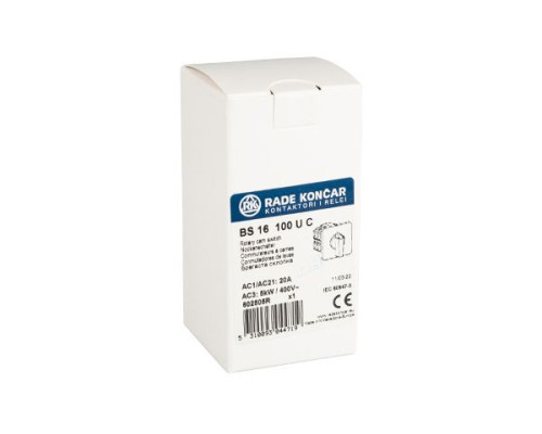 Переключатель BS 16 100 U, 6P, 20A, тип 0-1 (60°), 6NO на 1, 7.5kW(400VAC по АС-23), на дверь, фронт IP40 | арт.EAC602505R