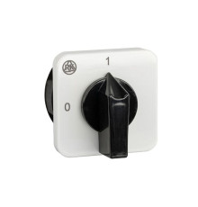 Переключатель BS 16 06 U, 2P, 20A, тип 0-1 (90°), 2NO на 1, 2.5kW(230VAC по АС-23), на дверь, фронт IP40 | арт.EAC604032R