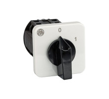 Переключатель BS 16 37 U, 7P, 20A, тип 0-1 (60°), 7NO на 1, 7.5kW(400VAC по АС-23), на дверь, фронт IP40 | арт.EAC610630