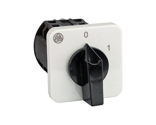 Переключатель BS 16 37 U, 7P, 20A, тип 0-1 (60°), 7NO на 1, 7.5kW(400VAC по АС-23), на дверь, фронт IP40 | арт.EAC610630