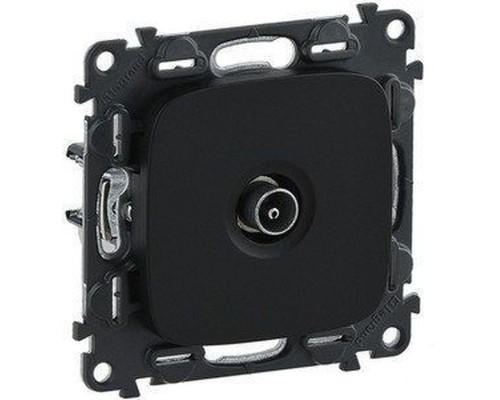 Valena Allure - Розетка TV проходная 1,5dB/14dB, 0-2400MHz, антрацит (инд. упаковка) | арт.753981