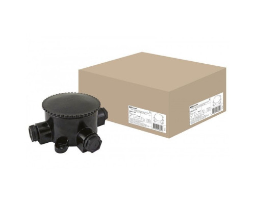 Коробка электромонтажная КЭМ 2-660-3 ОП D95 мм IP65, 3-х рожк. (карболит) TDM