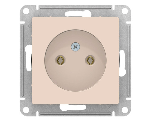 Розетка без заземления без шторок Schneider Electric AtlasDesign ATN000241 Бежевый - ATN000241