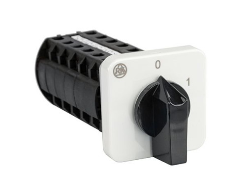 Переключатель BS 16 41 U, 11P, 20A, тип 0-1 (60°), 11NO на 1, 7.5kW(400VAC по АС-23), на дверь, фронт IP40 | арт.EAC610631