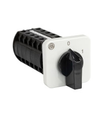 Переключатель BS 16 42 U, 12P, 20A, тип 0-1 (60°), 12NO на 1, 7.5kW(400VAC по АС-23), на дверь, фронт IP40 | арт.EAC610632