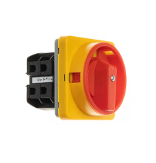 Переключатель BS 32 10 LK (IP54), аварийный, 3P, 32A, тип 0-1, 15kW(400VAC по АС-23), на дверь, красная блокируемая в 0 рукоятка, фронт IP54 | арт.EAC610644