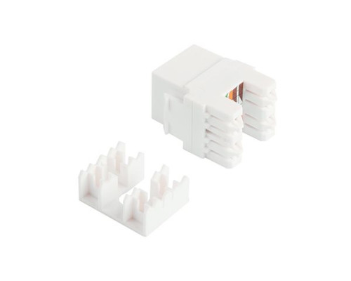 Модуль-вставка типа Keystone, cat. 5e UTP, RJ-45 8P8C, 180°, белый | арт.NMC-KJUD2-VI-WT