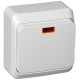Переключатель 1-клавишный с подсветкой Schneider Electric Этюд BA10-007B Белый - BA10-007B