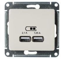 Розетка USB Schneider Electric Glossa GSL000233 Бежевый - GSL000233