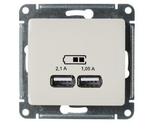 Розетка USB Schneider Electric Glossa GSL000233 Бежевый - GSL000233