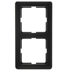 Рамка на 2 поста Schneider Electric Wessen59 KD-2-68 Черный бархат | арт.KD-2-68